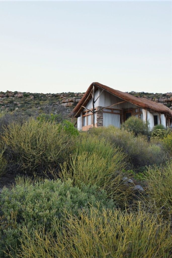 The cottages were built from natural and recycled materials. This retreat is in the Cederberg in the Western Cape, South Africa