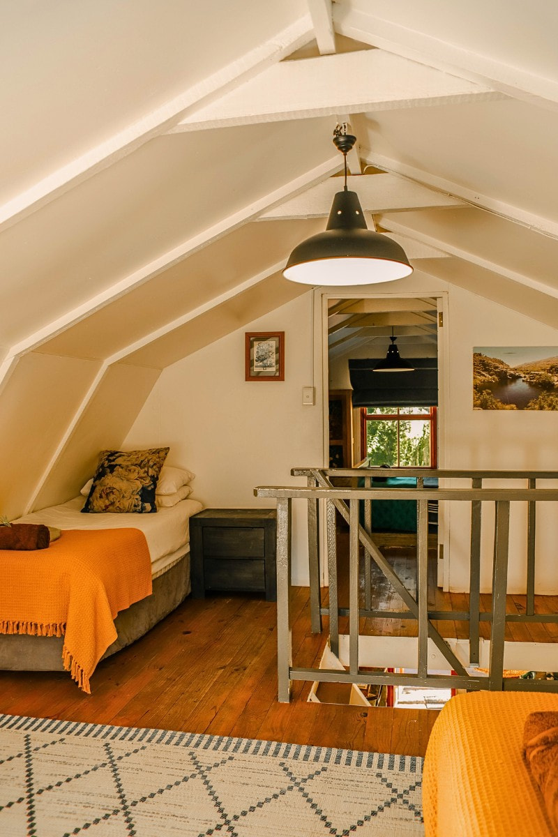 Single beds in an upstairs bedroom